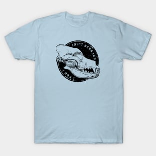 Skull of Saint Bernard Dog T-Shirt